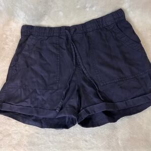 GAP Navy Blue Drawstring Shorts Women’s Size Small Casual Cotton